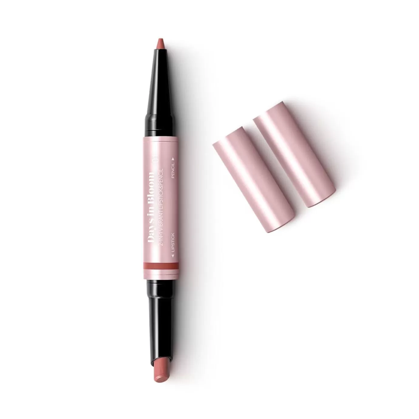 Fashion Days In Bloom 2-In-1 Vibrant Lipstick&Pencil Crayons Contour Lèvres